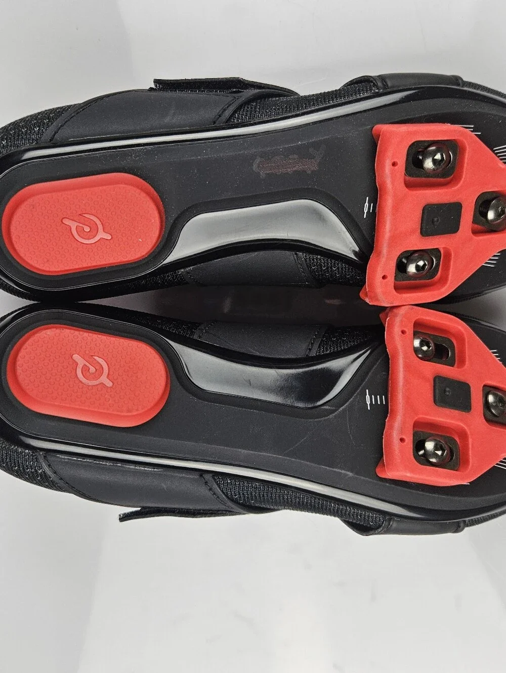 Peloton Cycling Shoes Black Red Size EU 38 US Women's 7.5 Delta Cleats Included